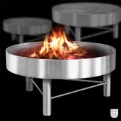 Feuerstelle, senkrechter Rand