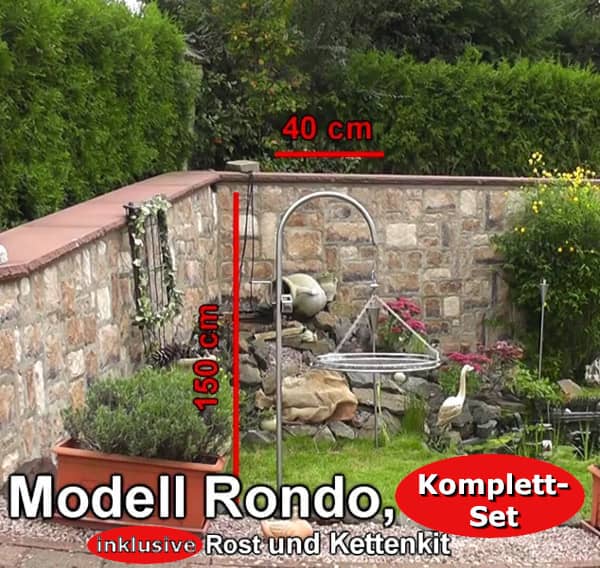 Galgengrill Rondo 150 Komplett-Set