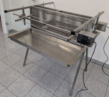 Spanferkelgrill 150 cm breit 2-fach - Einzelstück