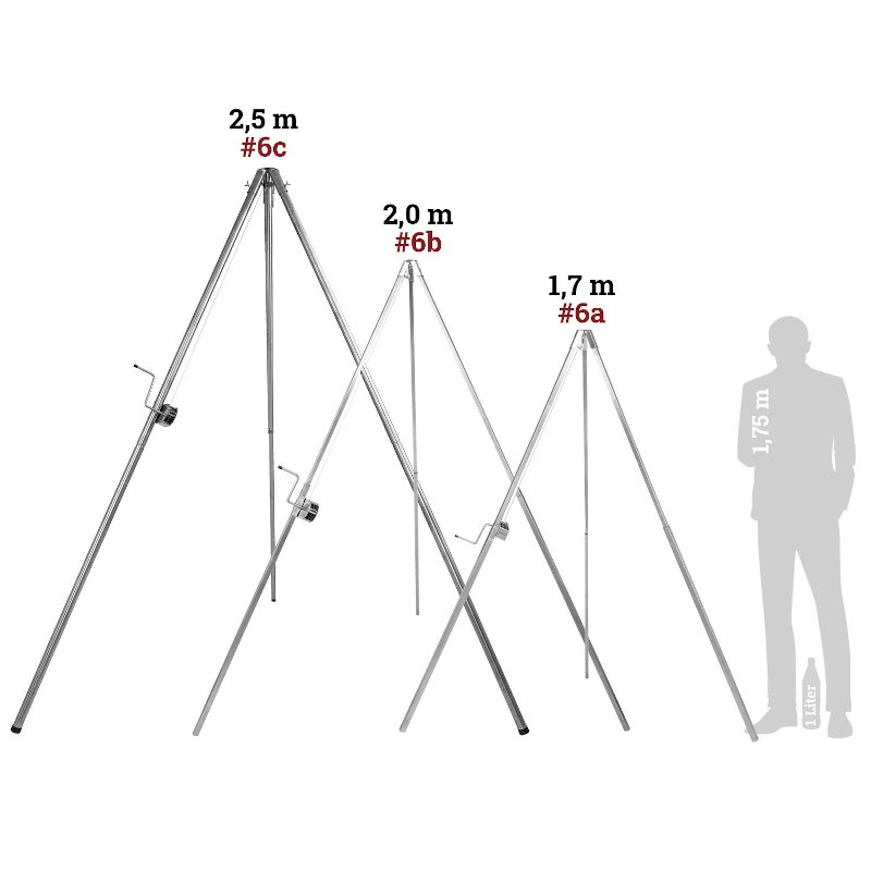 Schwenkgrill Dreibeingrill ohne Aufhängung und Grillrost