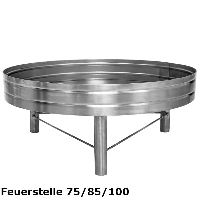 Feuerstelle aus Edelstahl