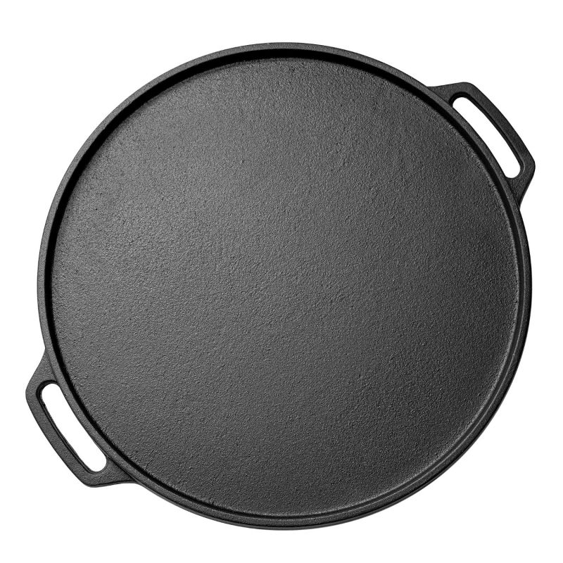 Eisenguss-Grillwendeplatte rund