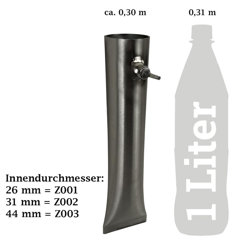 Bodenhülse Edelstahl für Galgengrill