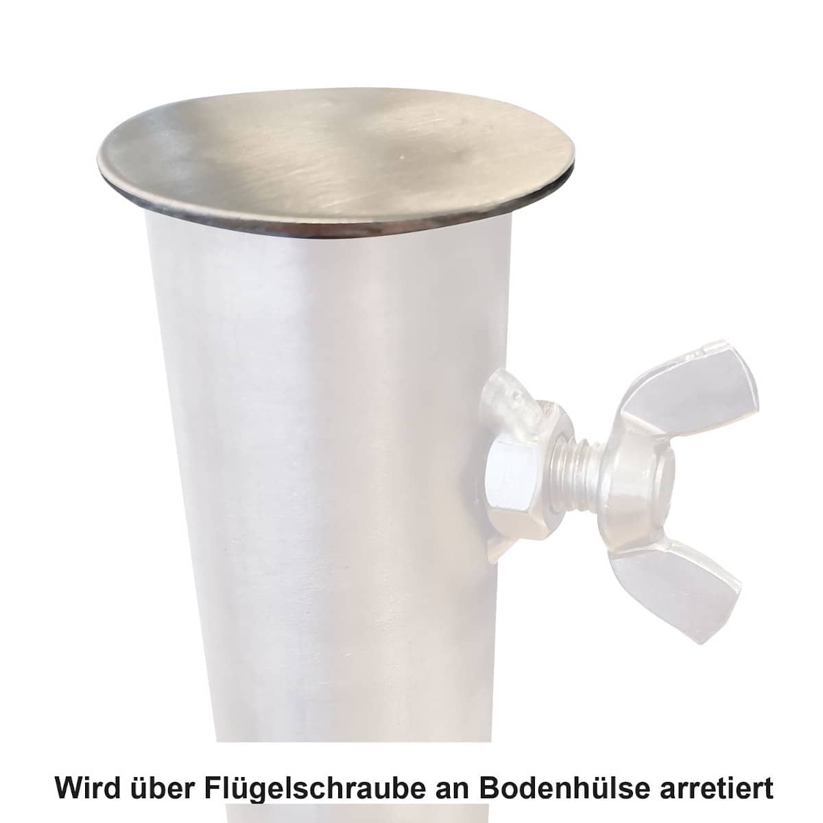 Deckel zu Bodenhülse für Galgengrill