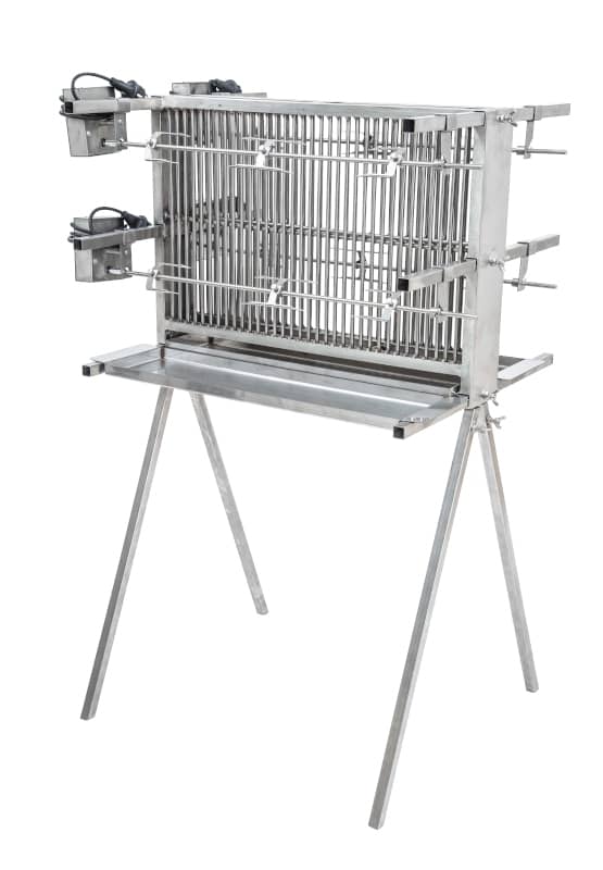 Vertikaler Grillspieß Edelstahl - 3 Größen Für Döner & Gyros Zu Hause