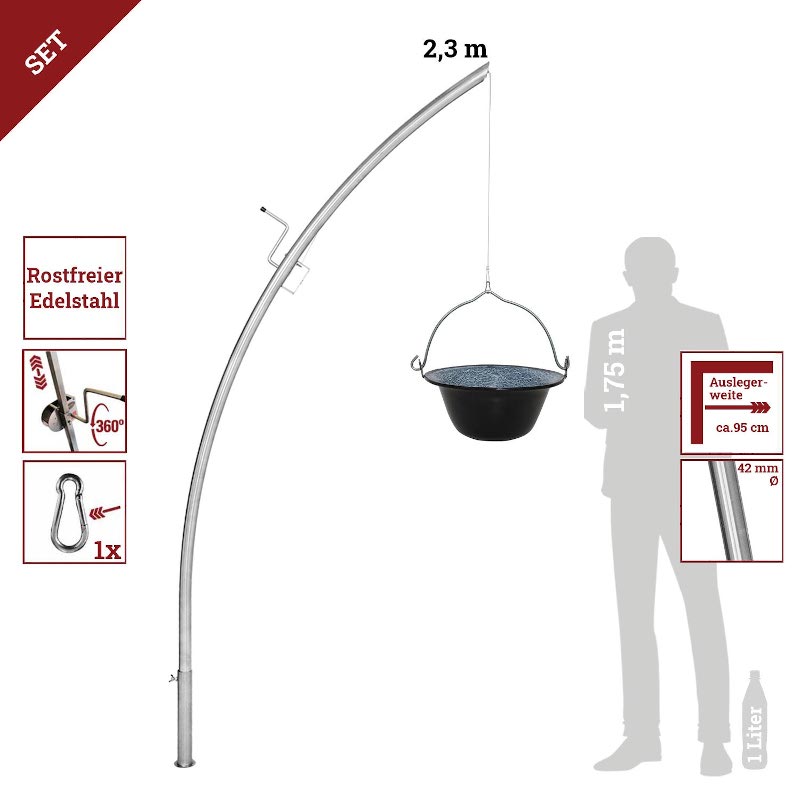 Grillgalgen C mit Kessel