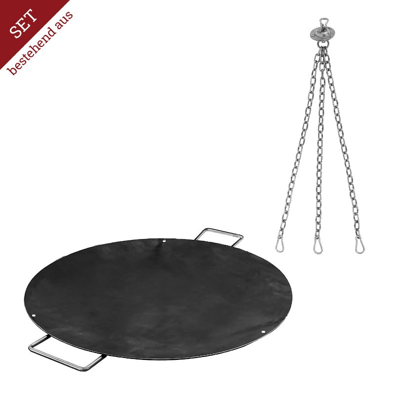 Grillgalgen C mit Wok Pfanne