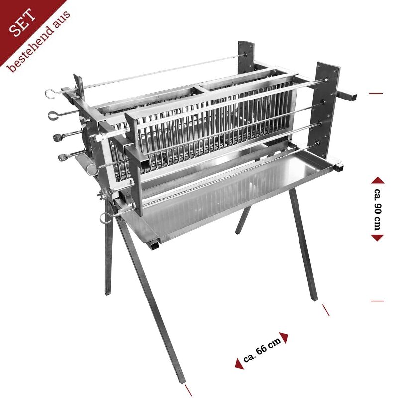 Schaschlik Grill Vertikal 2-fach