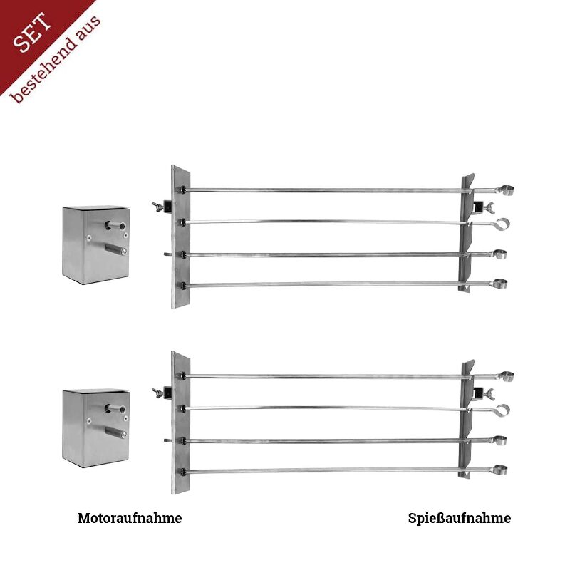 Schaschlik Grill Vertikal 2-fach