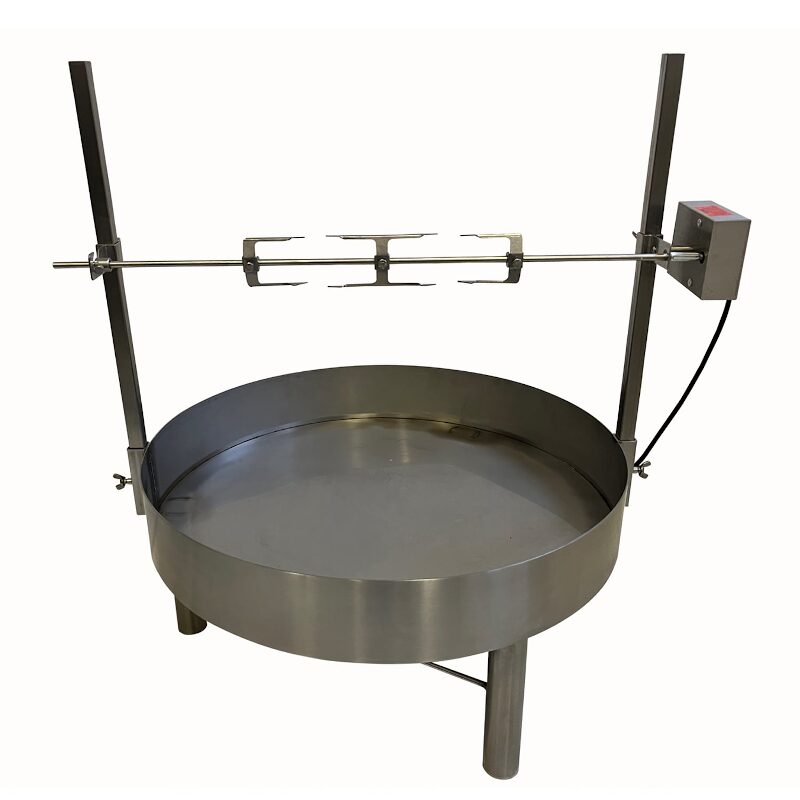 Drehspießaufsatz für Feuerstelle