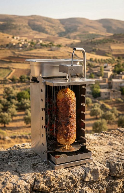 Dönergrill für Holzkohle