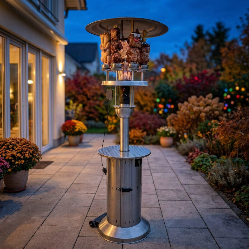 Rotiga Grillrotisserie für Gasheizpilz