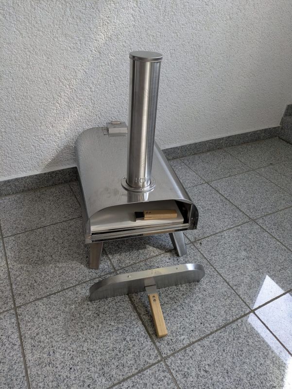 Mini Pizzaofen aus Edelstahl
