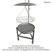 Deckel Edelstahl für Feuerschalen