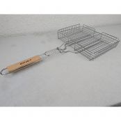 Wendekorb klein Edelstahl mit Holzgriff - Einzelstück