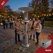 Rotiga 8 Grillrotisserie für Gas-Heizpilz Komplettset