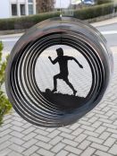 Windspiel Fußballspieler